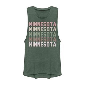 Juniors' Minnesota Stack Graphic Muscle Tank Top