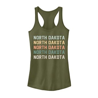 Juniors' North Dakota State Racerback Graphic Tank Top