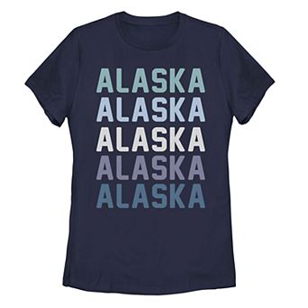 Juniors' Alaska State Graphic Tee