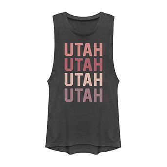 Juniors' Utah State Graphic Muscle Tank Top