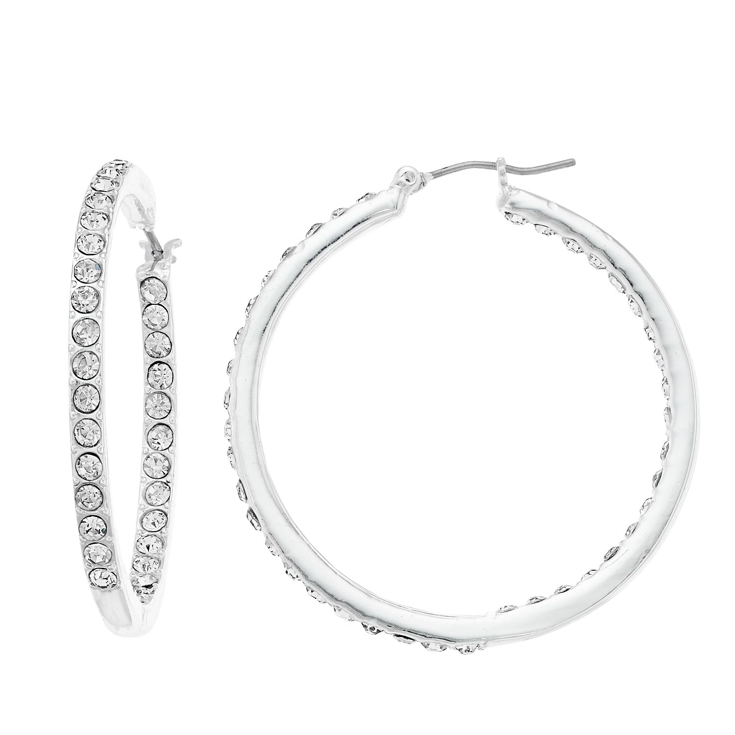nine west hoop earrings