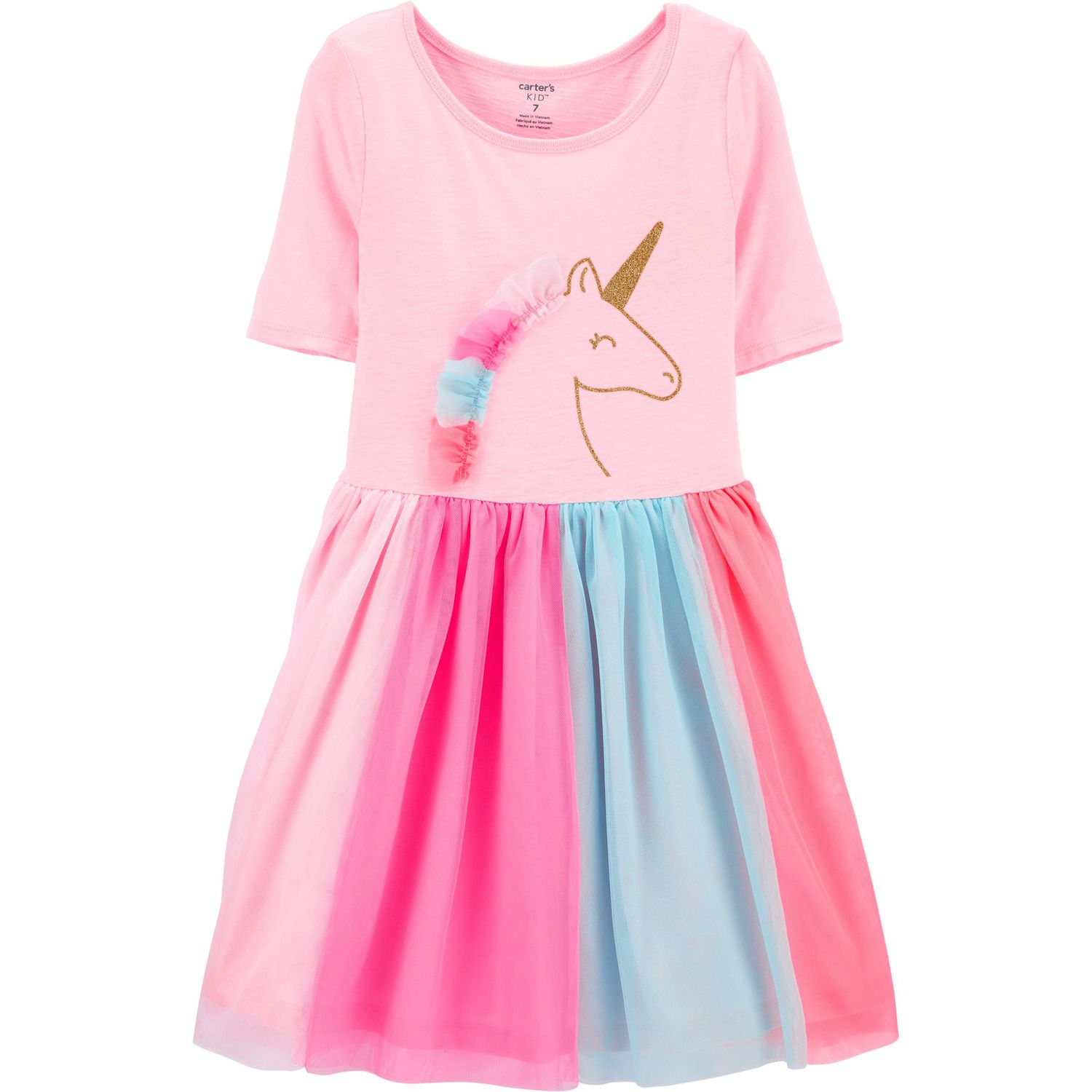 Glitter Unicorn Tutu Jersey Dress