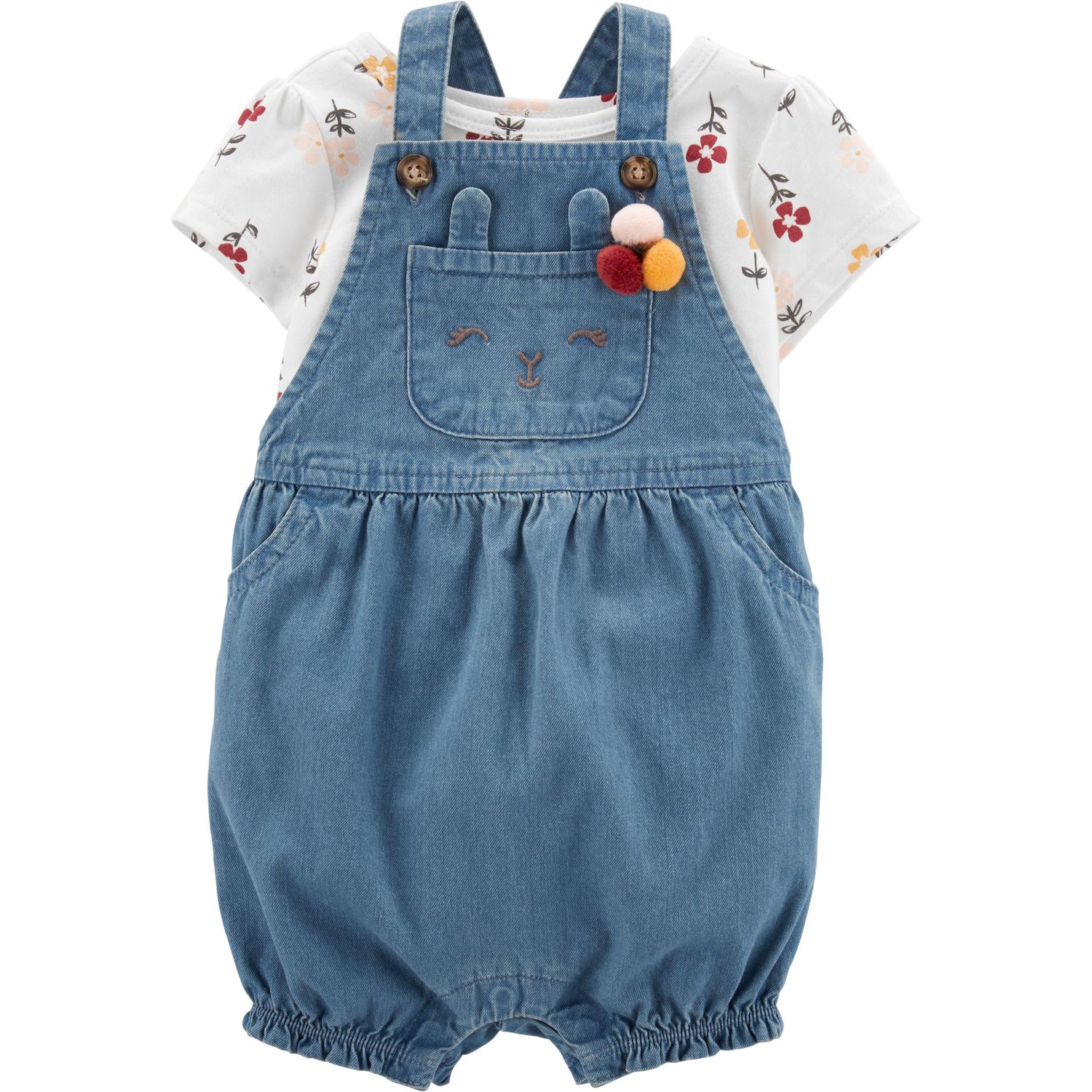 baby girl shortalls
