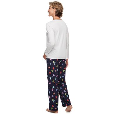 Women's Jammies For Your Families Everyone is Santa's Fave Family Tee & Pants Pajama Set