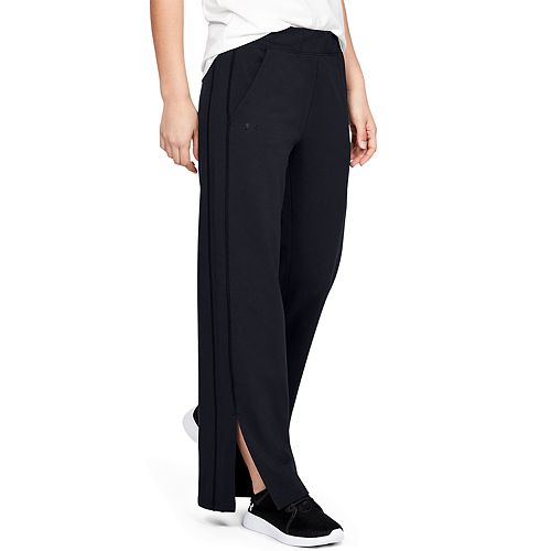 black side split pants