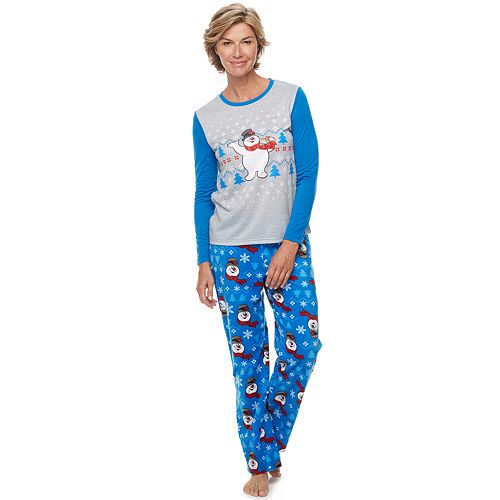 Women's Jammies For Your Families Frosty the Snowman Top & Bottoms ...