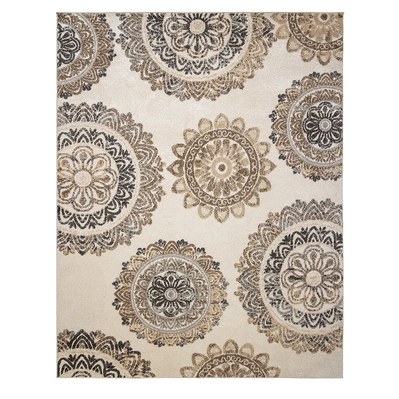 Avenue 33 New Style Fosse Ivory Area Rug, Beig/Green, 9X13 Ft