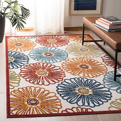 Safavieh Cabana Evie Rug Gray/Blue