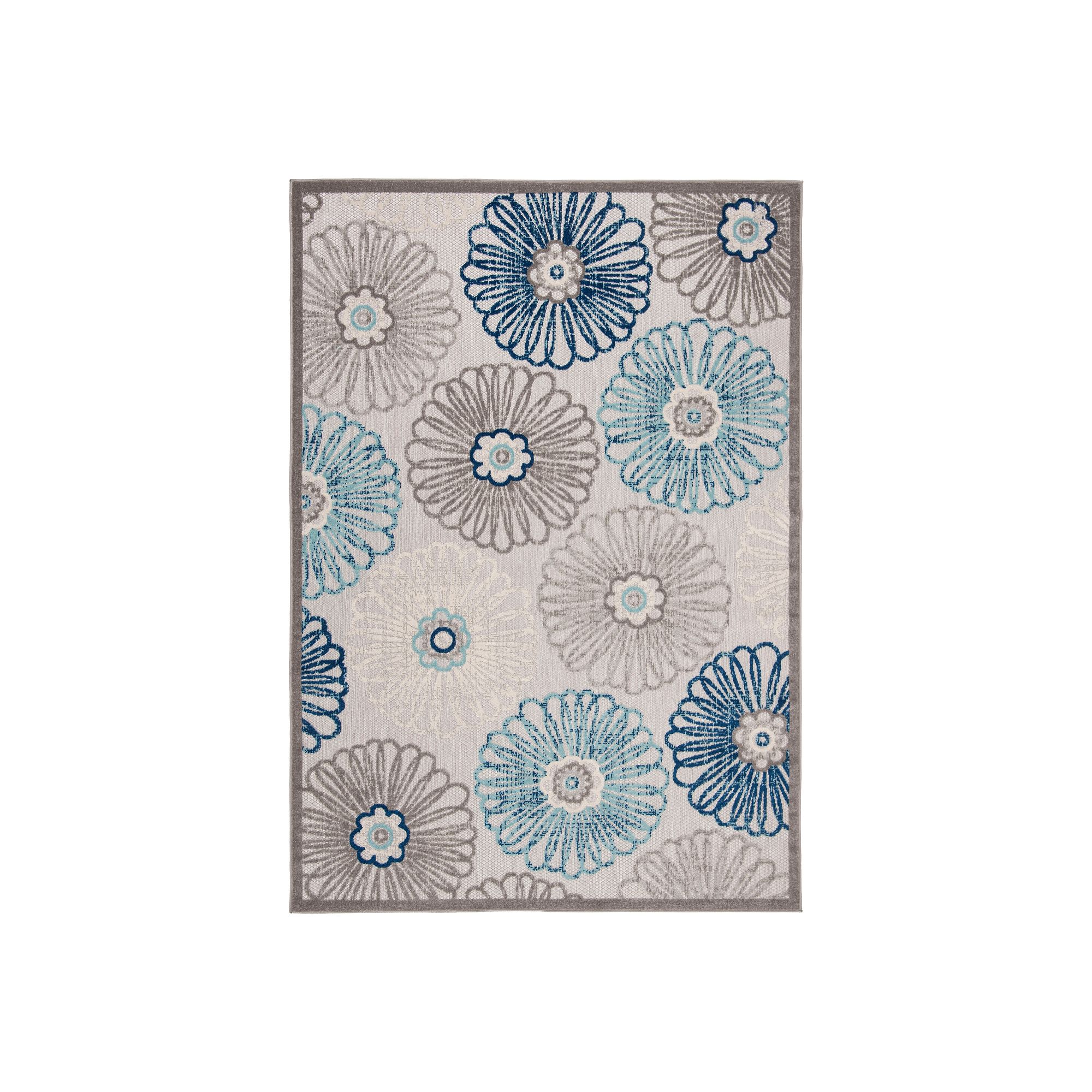 Safavieh Cabana Evie Rug Gray/Blue, Gray Blue