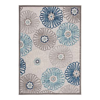 Safavieh Cabana Evie Rug Gray/Blue