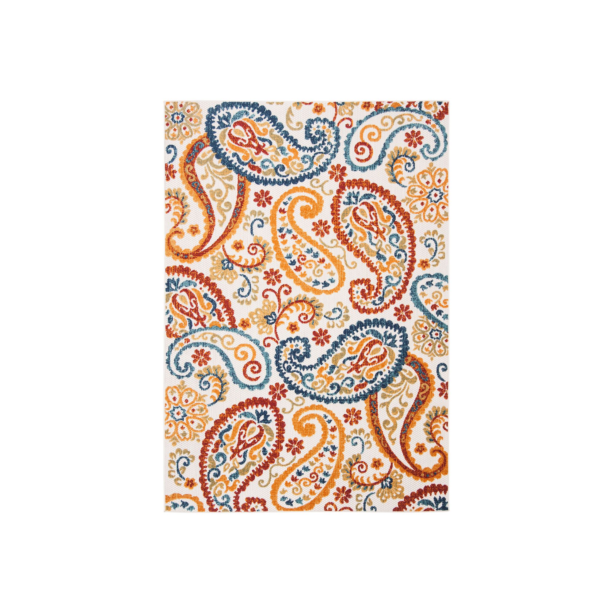 Safavieh Cabana Leona Rug Cream/Navy, Creme Blue