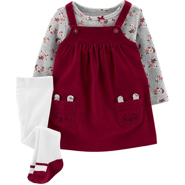 Baby Girl Carter's 3-Piece Floral Sweatshirt Set