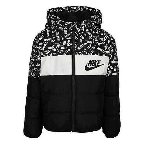 Boys 4-7 Nike Colorblock Logo Puffer Jacket