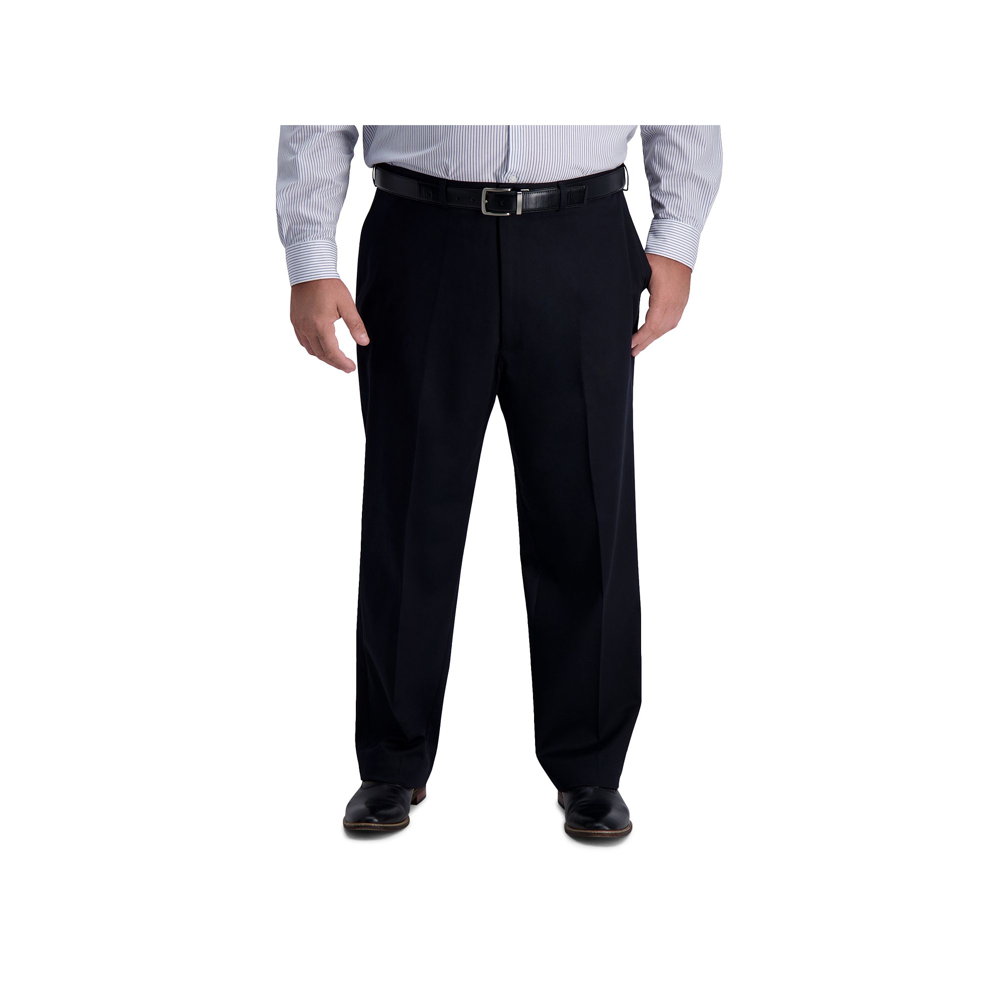 Big & Tall Haggar® Iron Free Classic-Fit Flat-Front Pants, Mens, Size: 44