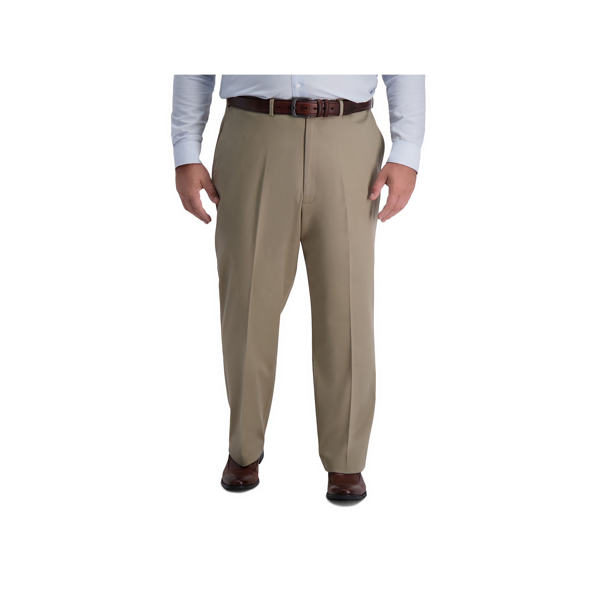 Big & Tall Haggar® Iron Free Classic-Fit Flat-Front Pants, Mens, Size: 44