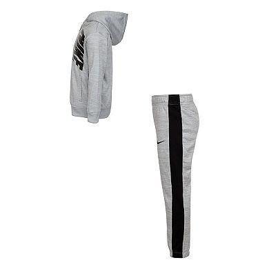 Boys 4-7 Nike Therma Fleece Full-Zip Hoodie & Jogger Pants Set