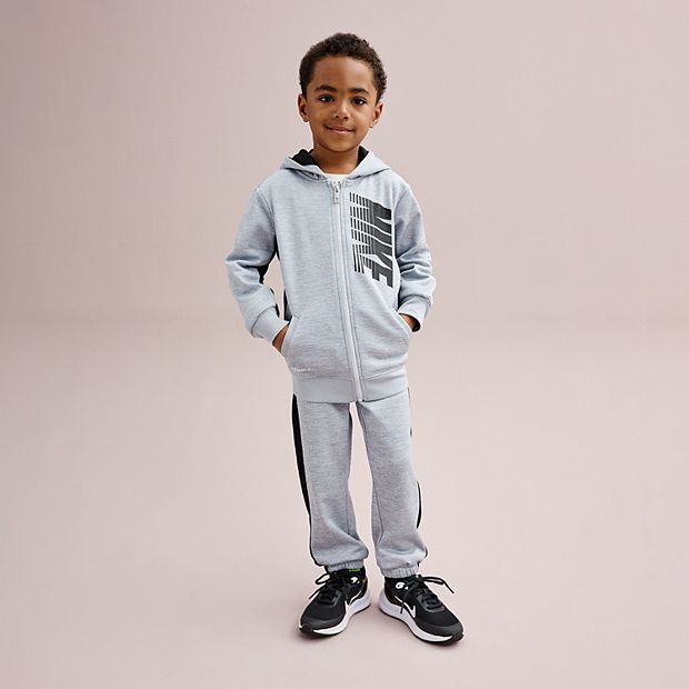 Boys 4 7 Nike Therma Fleece Full Zip Hoodie Jogger Pants Set