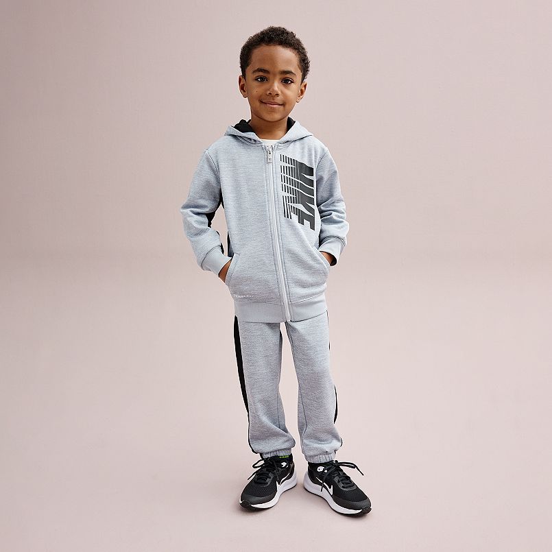 Boys 4-7 Nike Therma Fleece Full-Zip Hoodie & Jogger Pants Set