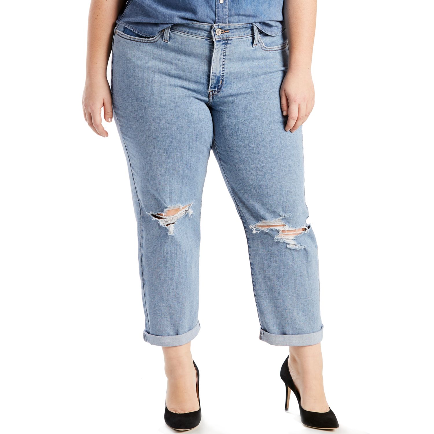 levi's plus size boyfriend jeans
