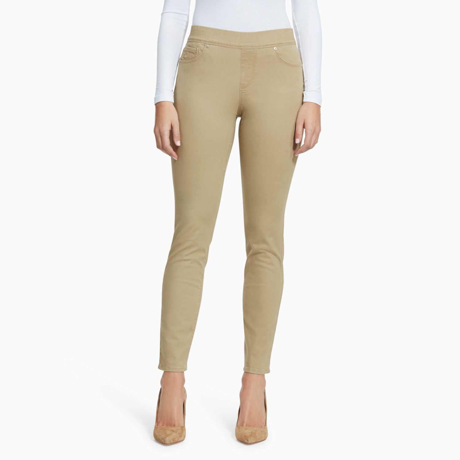 petite pull on skinny jeans