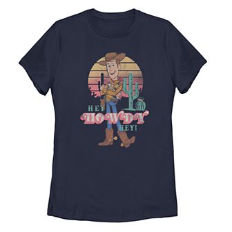 Juniors' Fifth Sun Disney Pixar Toy Story 4 Hey Howdy Woody Sunset Tee