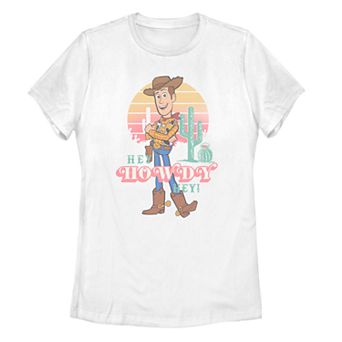 Juniors' Fifth Sun Disney Pixar Toy Story 4 Hey Howdy Woody Sunset Tee