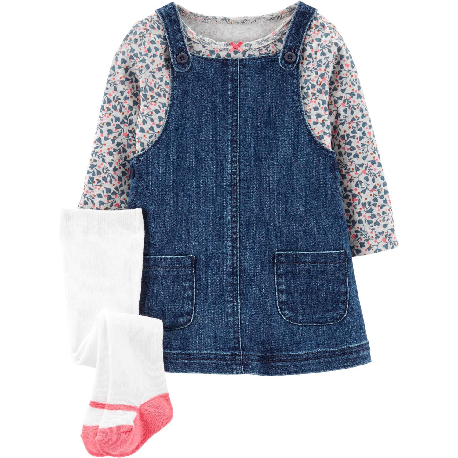 girl jumper dress denim