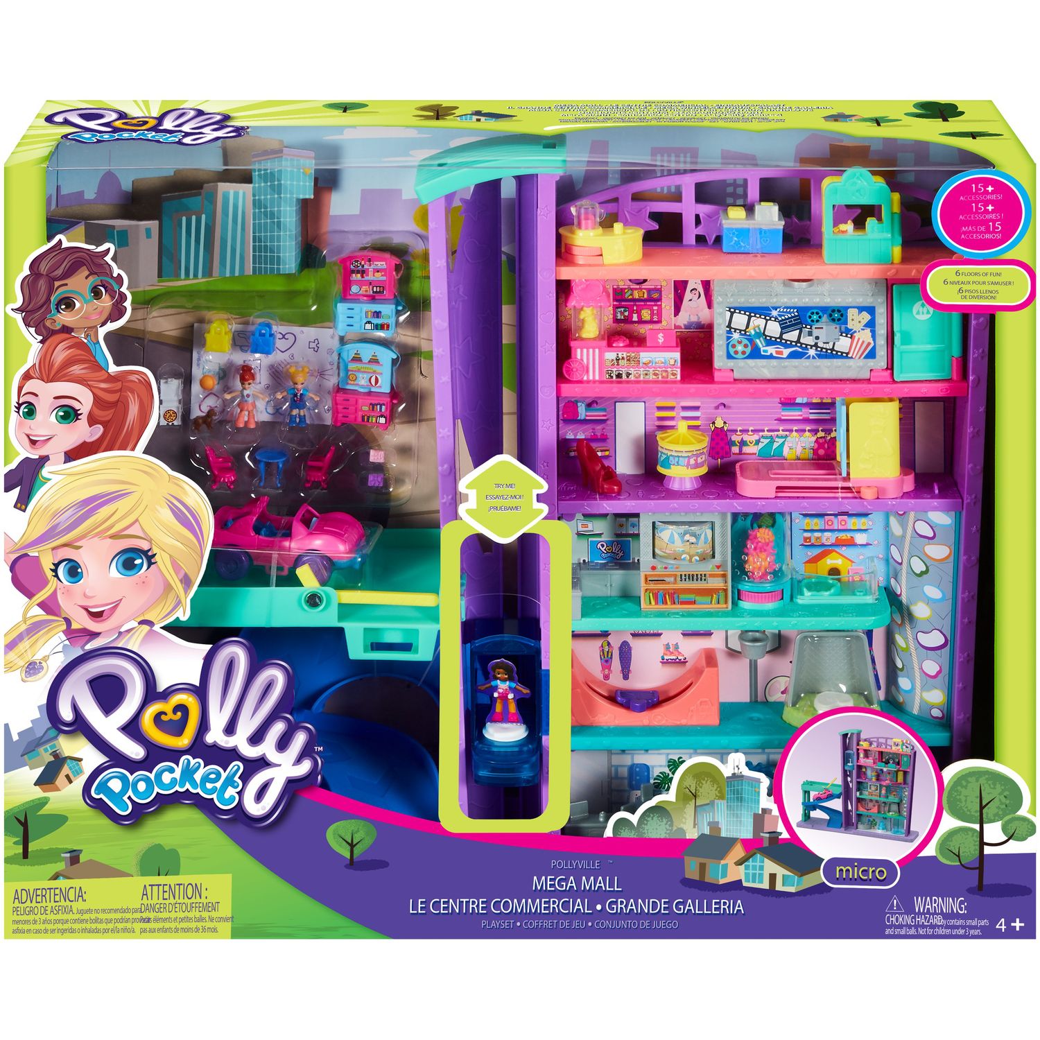 polly pocket mall game