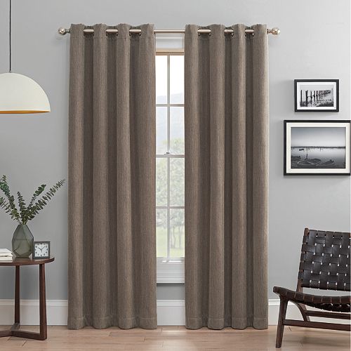 eclipse 2-Pack Absolute Zero 100% Blackout Heath Window Curtains