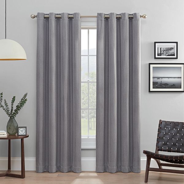 eclipse 2-Pack Heath Absolute Zero 100% Blackout Curtains