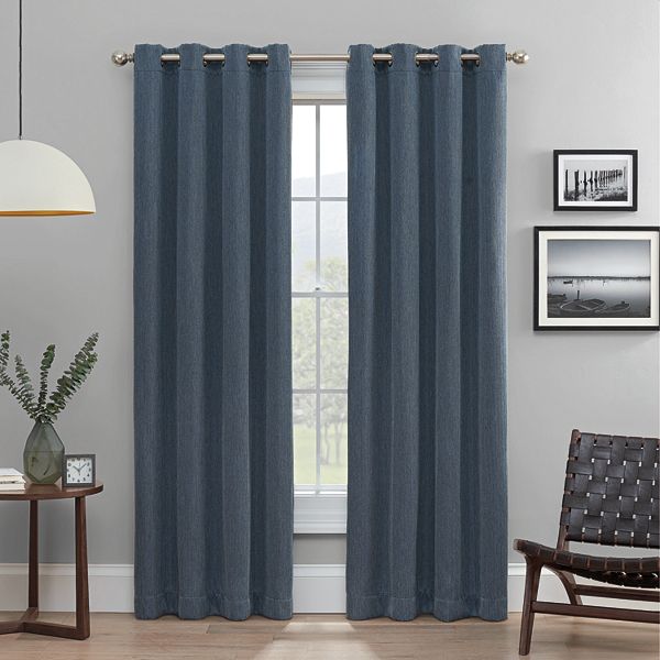 eclipse 2-Pack Heath Absolute Zero 100% Blackout Curtains