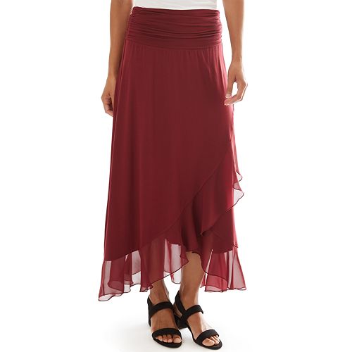 ruffle maxi skirt set