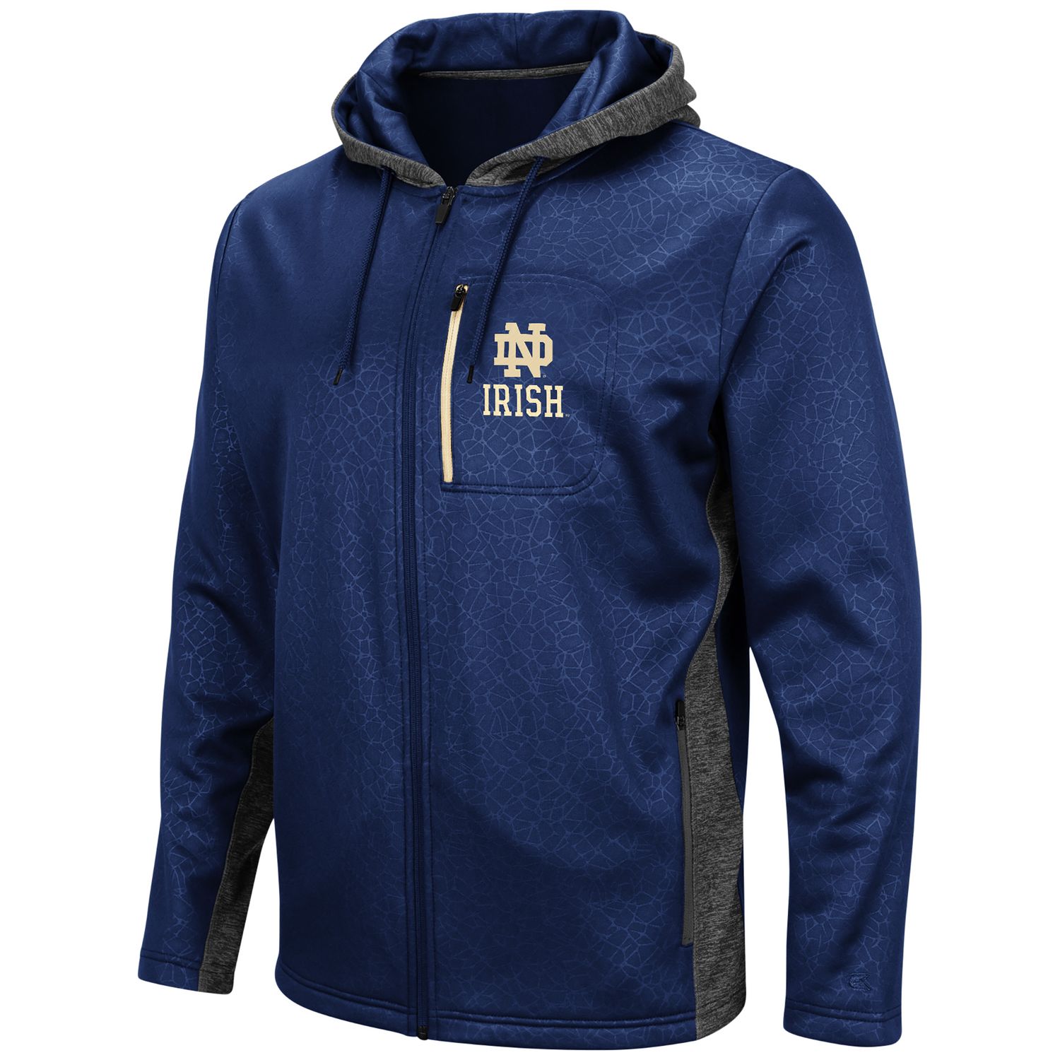 notre dame zip up jacket