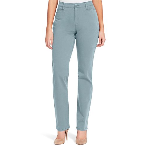 Petite Gloria Vanderbilt Amanda Modern Tapered Twill Trouser Pants