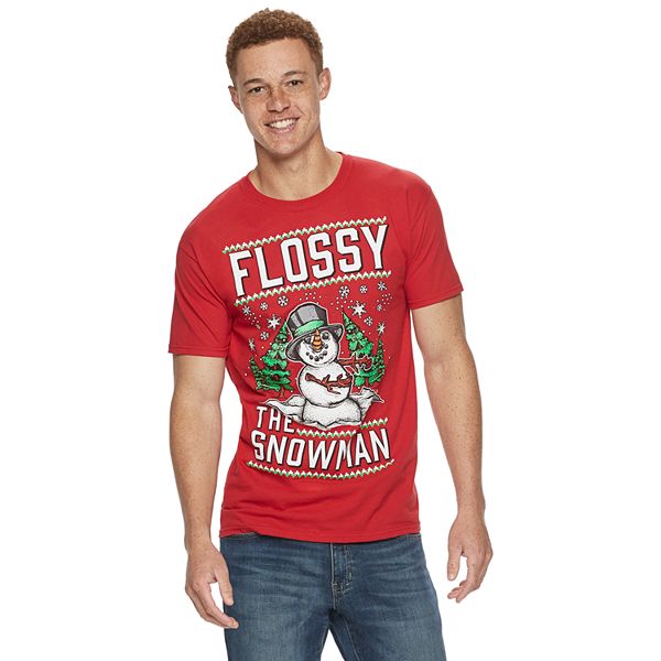 Men's Flossy Snowman Tee