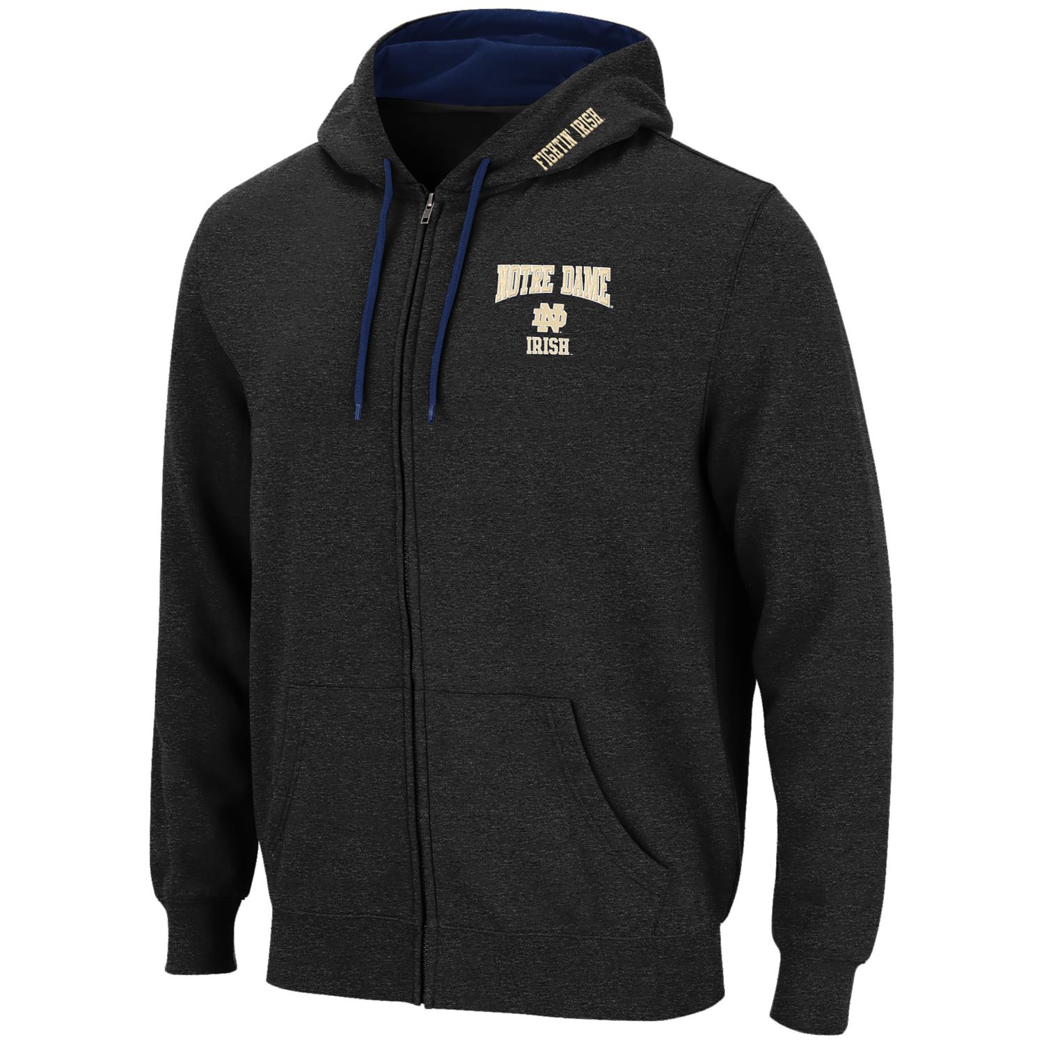 notre dame full zip hoodie