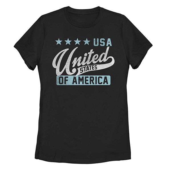 Juniors' USA United States Of America Graphic Tee