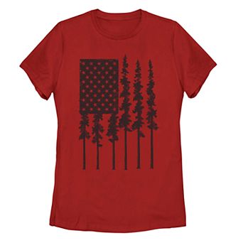 Juniors' Pine Tree Flag Tee