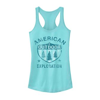 Juniors' American Outdoor Exploration Graphic Tank Top