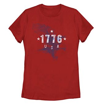 Juniors' 1776 USA Eagle Tee