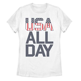 Juniors' USA All Day Tee