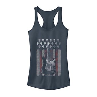 Juniors' Grunge Rock Guitar Tank Top