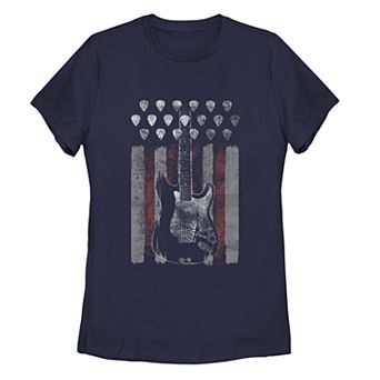 Juniors' Grunge Rock Guitar Tee