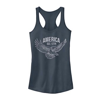 Juniors' Established 1776 Eagle Tank Top