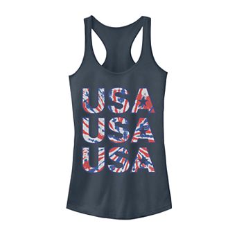 Juniors' USA Tie Dye Tank Top