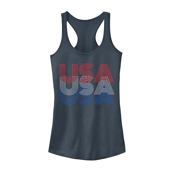 Juniors' USA Stack Tank Top