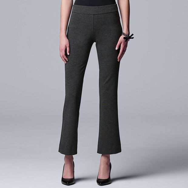 Petite Simply Vera Vera Wang Pull-on Ponte Bootcut Pants