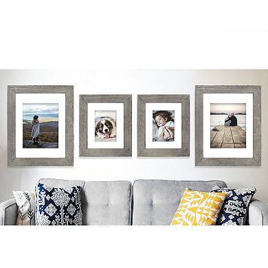 Malden Distressed Matted Wall Frame 4-Piece Set