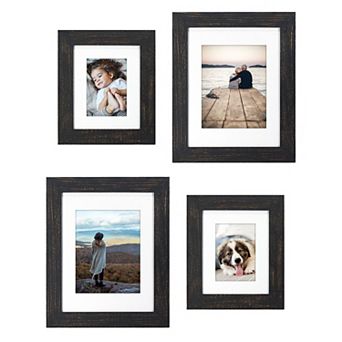 Malden Distressed Matted Wall Frame 4 pc Set