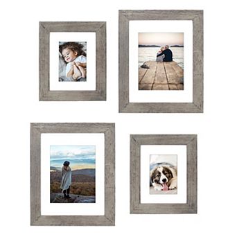 Malden Distressed Matted Wall Frame 4 pc Set
